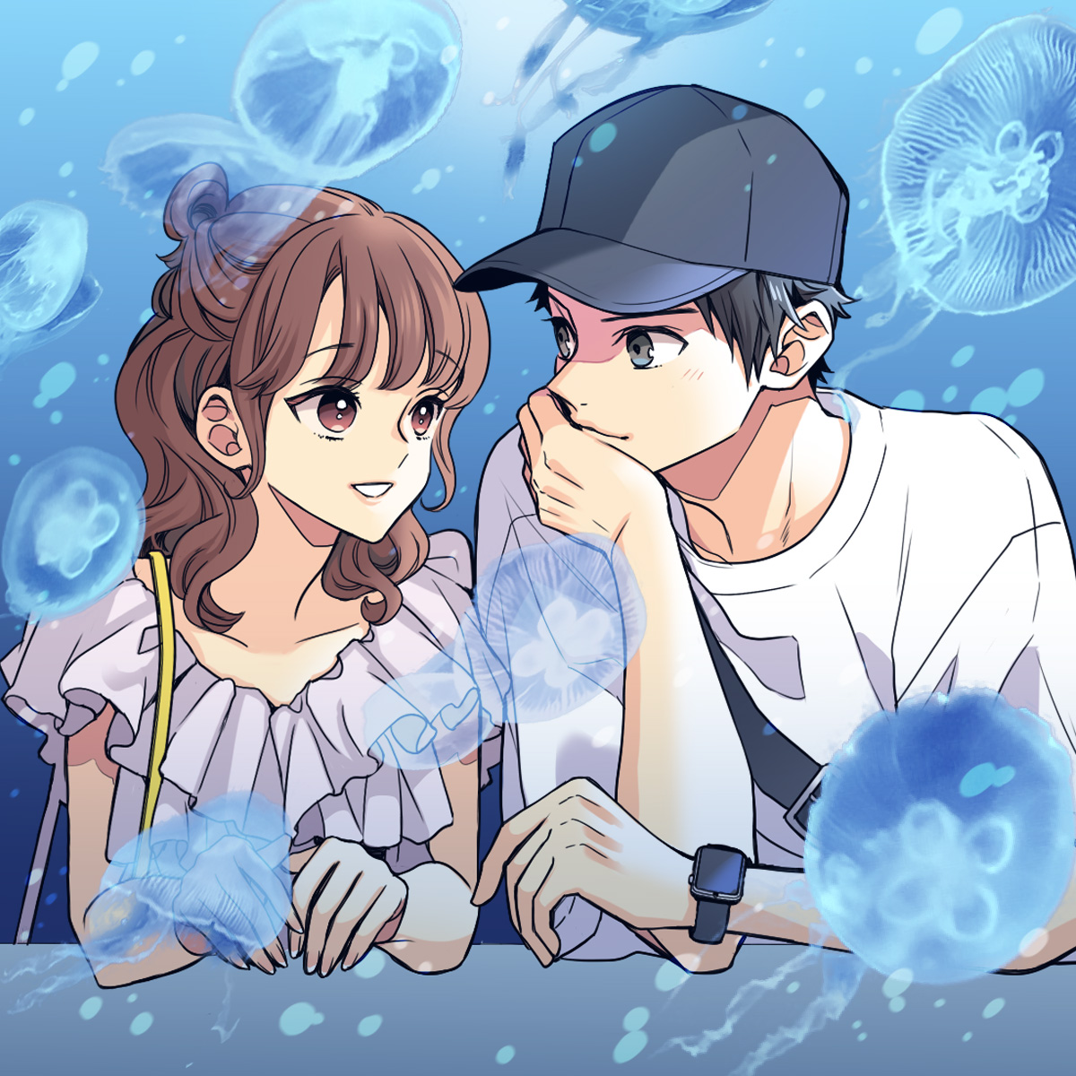 ／ 
 Happy Birthday 昴🏀
＼    

昴、お誕生日おめでとう！ 
水族館のふたりをクラゲ視点で…

🪼　🪼　🪼