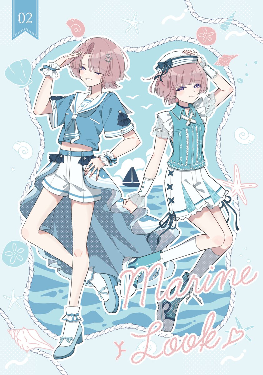 マリンルック麻央×麻央🐚⚓️
#有村麻央  #学マス