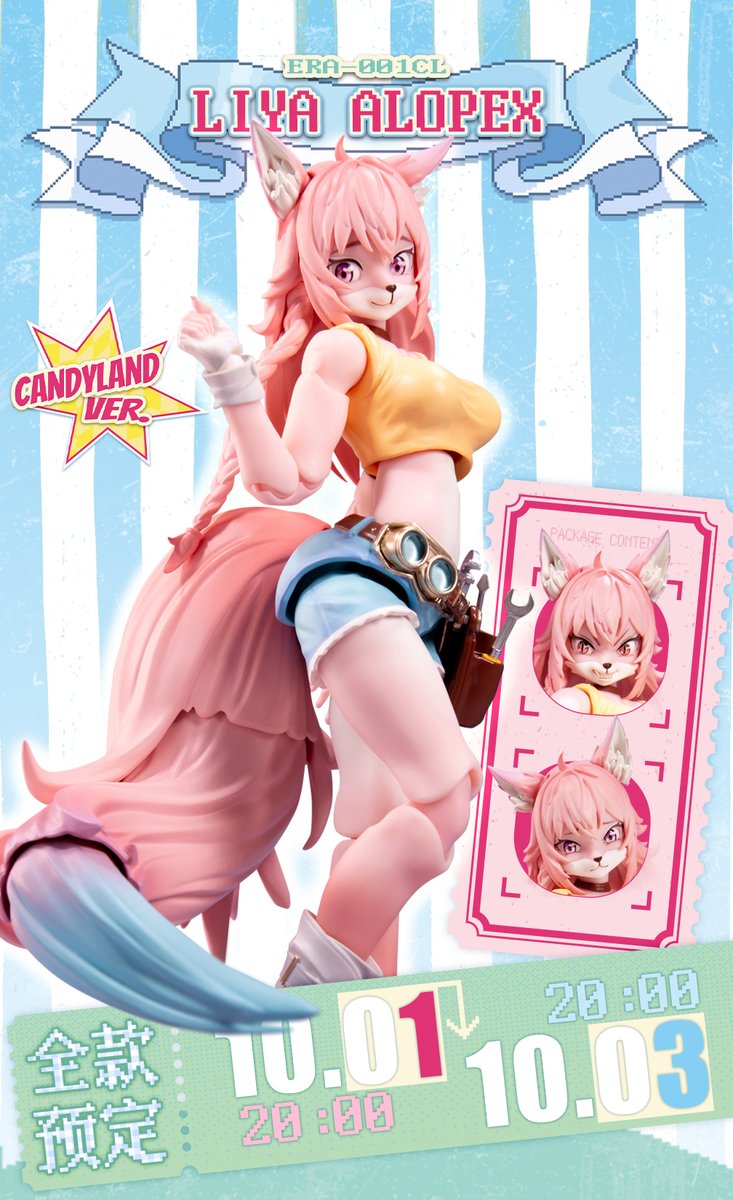 LADoTOY's tweet image. 🩷 LADoTOYS New Product Preview 🩷

🩷 The star of the adventuring team in "Mystic Land" series, Liya—who fell into a CandyLand and turned all pink and sweet is coming soon!🩷

🩷 Follow + Retweet! We'll be picking 1 of you to give away 1.

🩷Product Name：ERA-001CL Liya·Alopex…