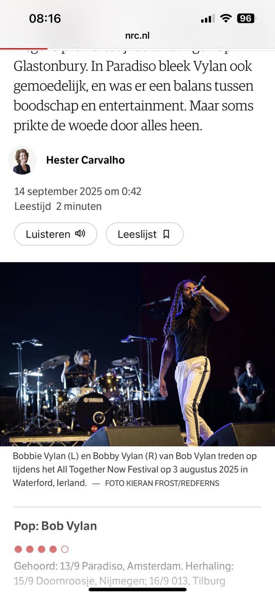LavieJanRoos's tweet image. NSB Handelsblad vond Vylan gemoedelijk en geeft 4 sterren. Stapelgek zijn die lui.