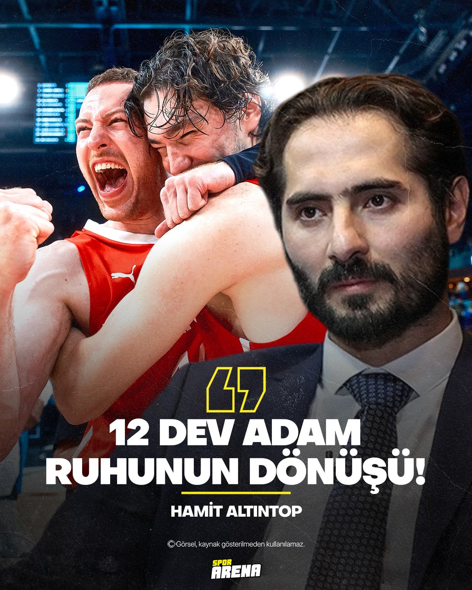 ✍️ Hamit Altıntop ( <a href="/FHamitAltintop/">Hamit Altintop</a> ): '12 Dev Adam ruhunun dönüşü!'

"Türk basketbolunun hafızasında 2001 yılı bir dönüm noktasıdır. Avrupa Şampiyonası’nda kazanılan gümüş madalya, sahadaki bir başarıdan çok daha fazlasıydı; bir milletin yeniden özgüven kazanması, gençliğin