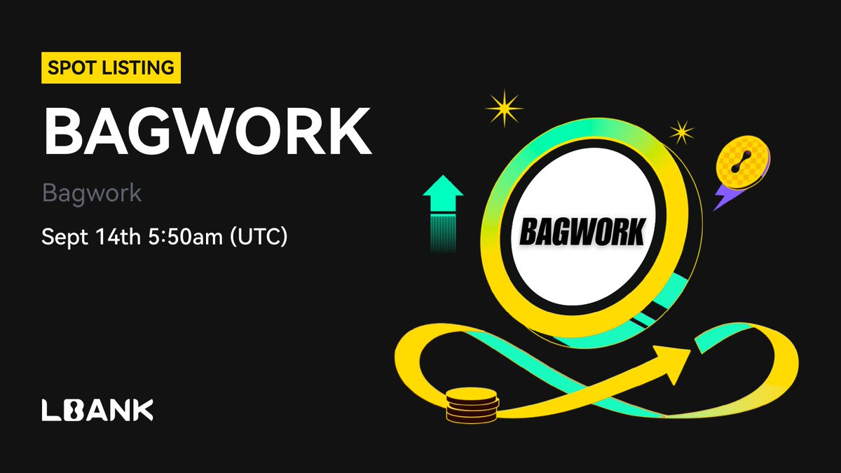 🎉 New #listing 🌟 $BAGWORK (Bagwork) will be listed on LBank! Work hard  for your bag (crypto asset package), project founders attract attention  with live broadcasts of 