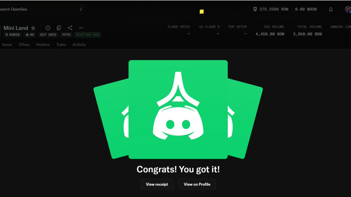 Snagged my Mini Land NFT early 🚀🏡
Supply won’t last long — you know what’s coming next 👀
<a href="/DiscMoonDGW/">DiscMoon</a>