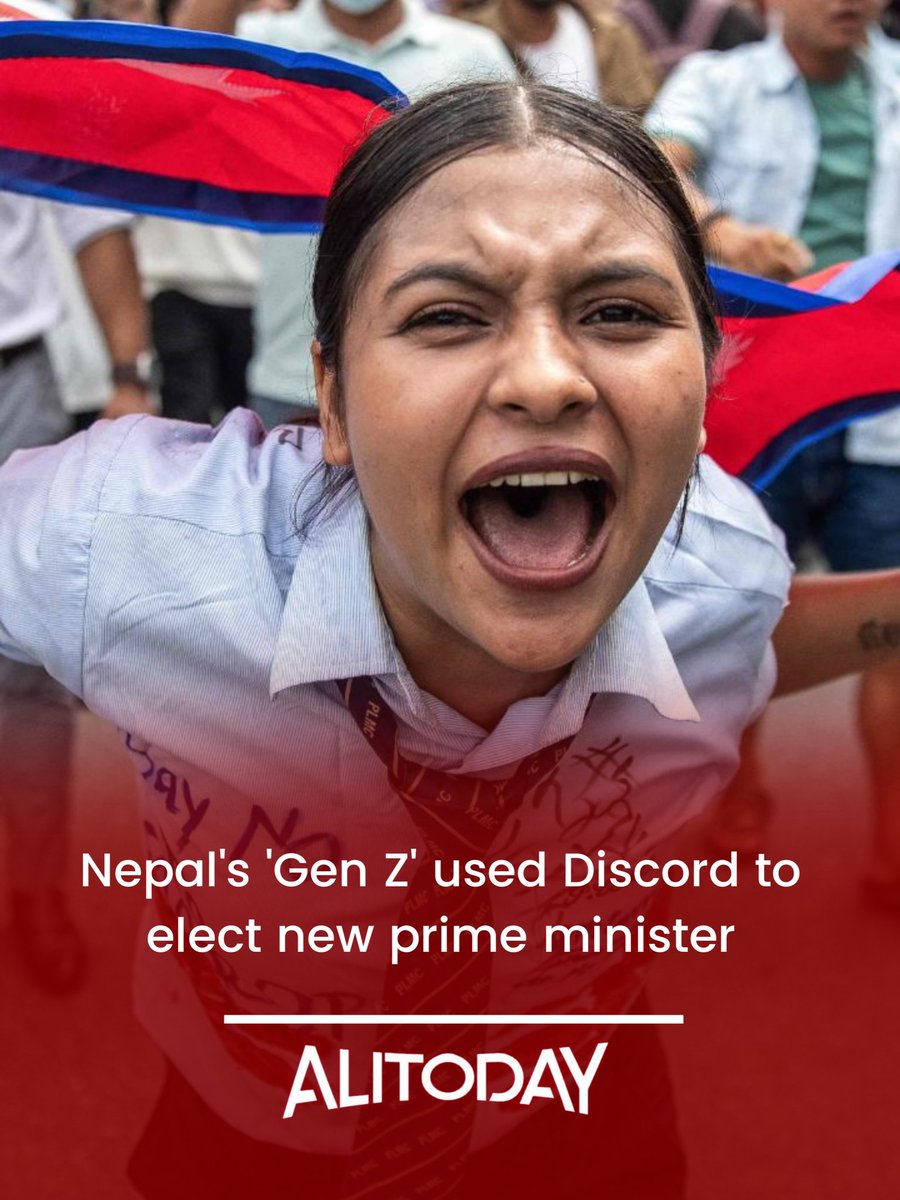 🇳🇵 Nepal’s Gen Z used Discord to elect a new Prime Minister.

Sushila Karki, former Chief Justice, takes charge after youth-led anti-corruption protests toppled the government.

#Nepal #GenZProtest