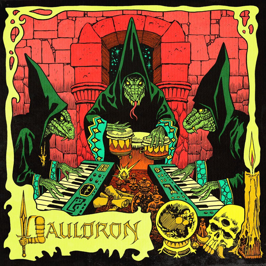 Lizard sorcerers are busy with the musical alchemy.