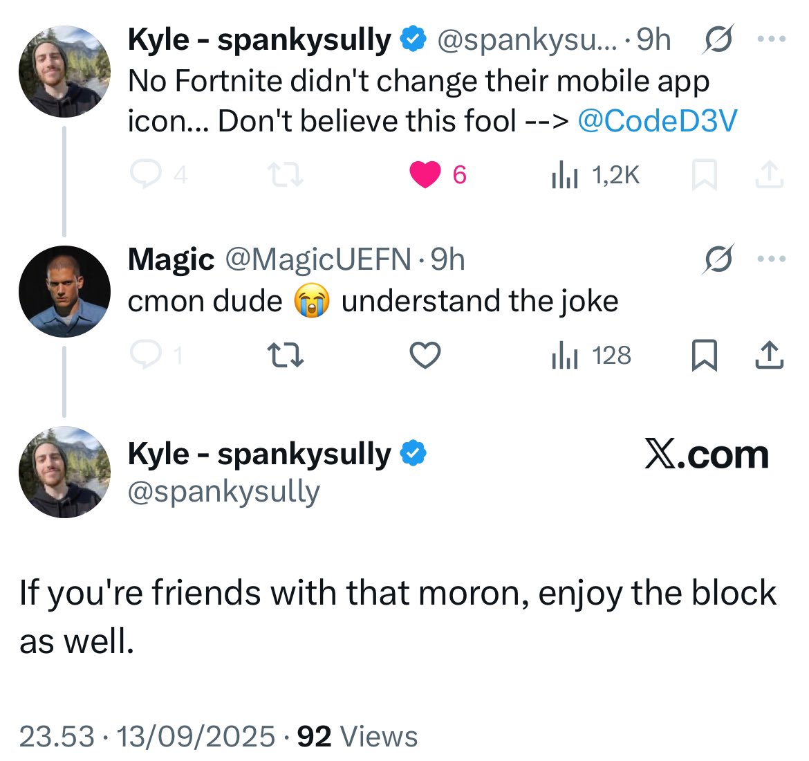 MagicUEFN's tweet image. Some people don’t understand jokes ig 😭