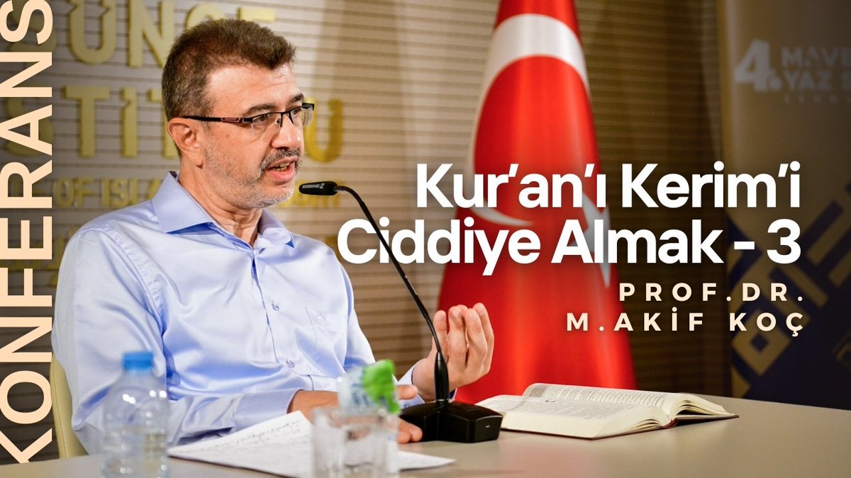 Kur'an-ı Kerim'i Ciddiye Almak- 3
Yayında!
İzlemek İçin Tıklayın ⬇️
youtu.be/Z3aG6bU2i6M?si…