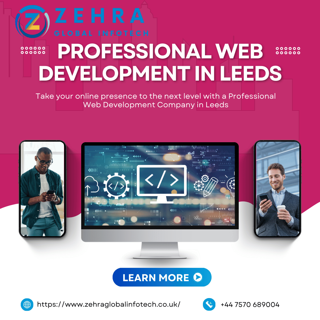 GlobalZehr29599's tweet image. 🚀 Take your online presence to the next level with a Professional Web Development Company in Leeds!
For More Info.
Call us: +44 7570 689004
#WebDevelopmentLeeds, #ProfessionalWebDevelopment, #DigitalSolutions, #LeedsBusiness, #WebsiteDesign, #ZehraGlobalInfotech