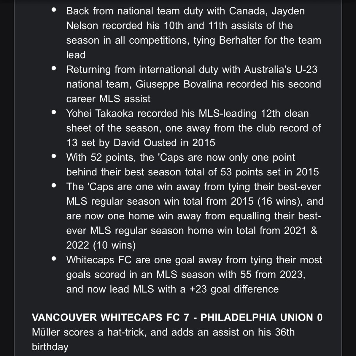 RobTheHockeyGuy's tweet image. Pretty good night for the Vancouver Whitecaps 🤯