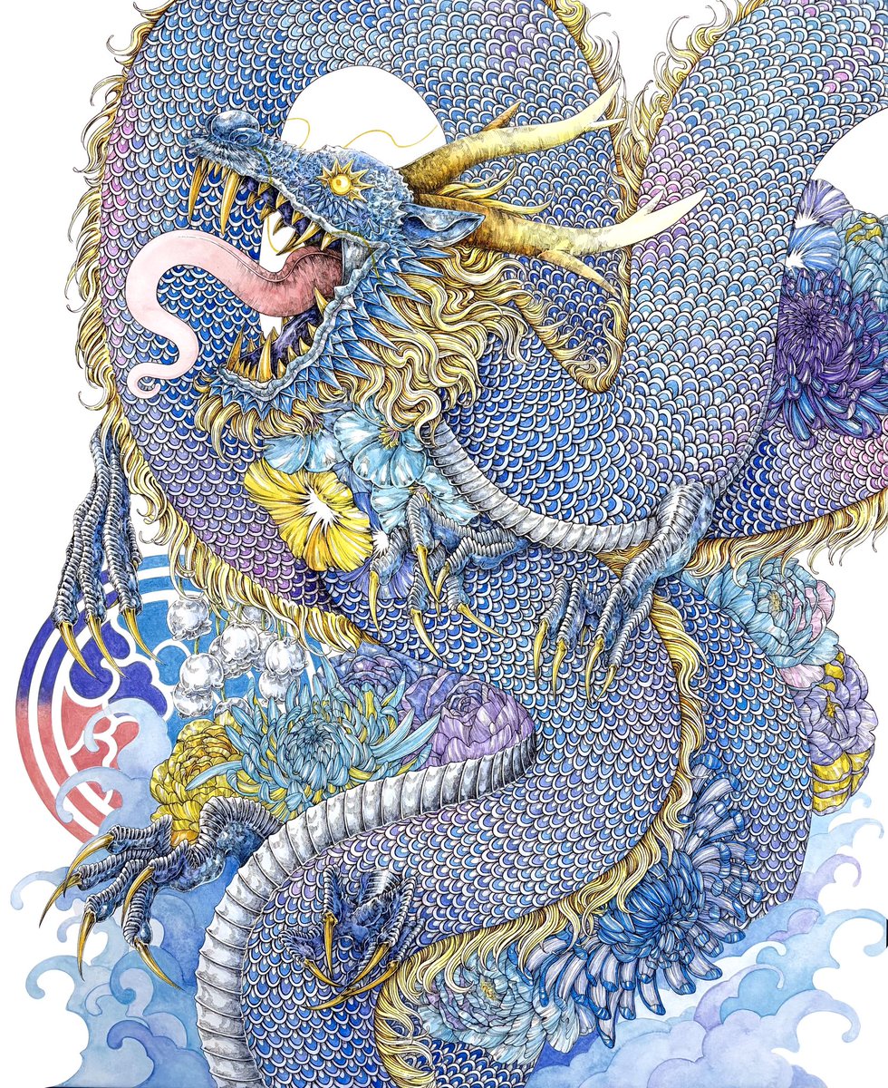 【蒼幻龍】 / F15号(652×530mm)

ご依頼で描かせていただきました!!🐉