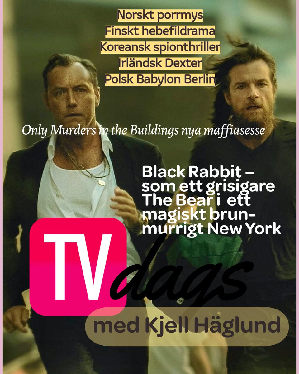 Veckans stora recensionspaket:
📺Black Rabbit
📺Only Murders in the Building
📺 Pojken i grannhuset
📺Obituary
📺Breslau
📺The Girlfriend
📺Tempest
📺I kjærlighetens navn
📺Doktor Bebis med vänner
📺Freudian Slip Productions
tvdags.ghost.io/231-black-rabb…