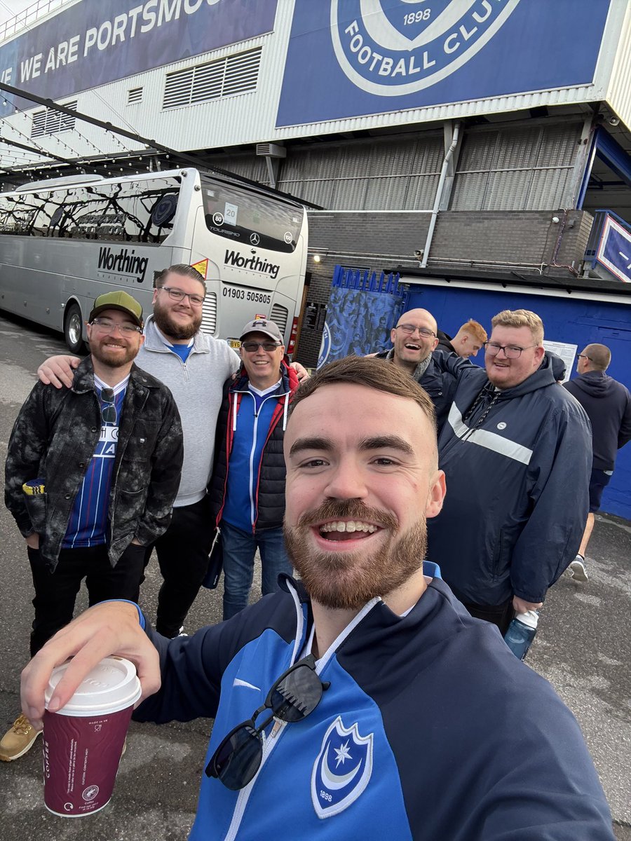 It’s here.

Double jeopardy for them. Pressure off for us.

Someone could well write themselves into #Pompey folklore today.

Unbelievably excited 🔵