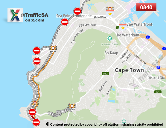 TrafficSA's tweet image. Cape Town - #GunRun Sunday:  half marathon event