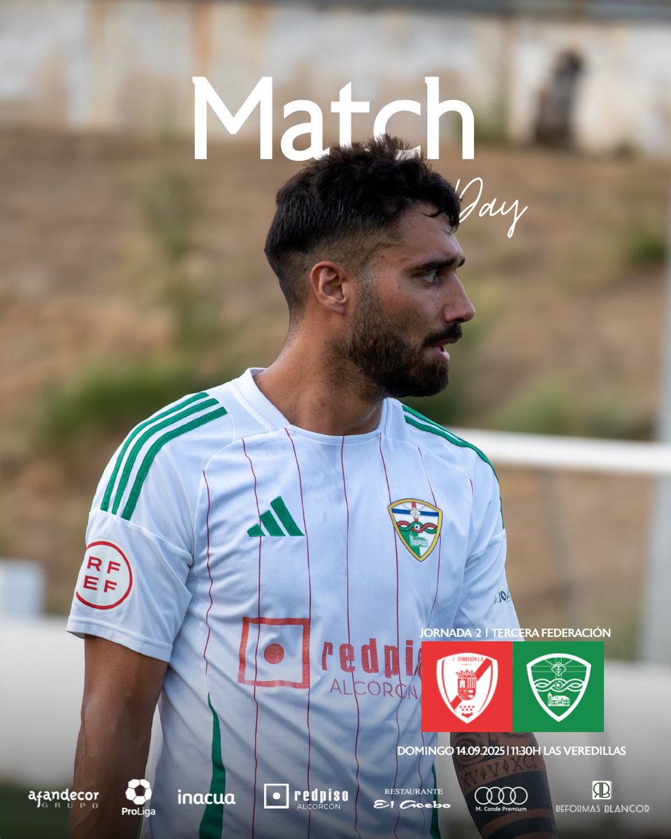 🔜⚔️ DÍA DE PARTIDO |  

¡HOY JUEGA EL <a href="/trivalvalderas/">C.F TrivalValderas Alcorcón</a>!

<a href="/AdTorrejoncf/">A.D. TORREJON C.F.</a> 🆚 <a href="/trivalvalderas/">C.F TrivalValderas Alcorcón</a>
🕢 11:30h 📆 Domingo 14 de septiembre 🏟️ Las Veredillas

#VamosTrival #TerceraFederación