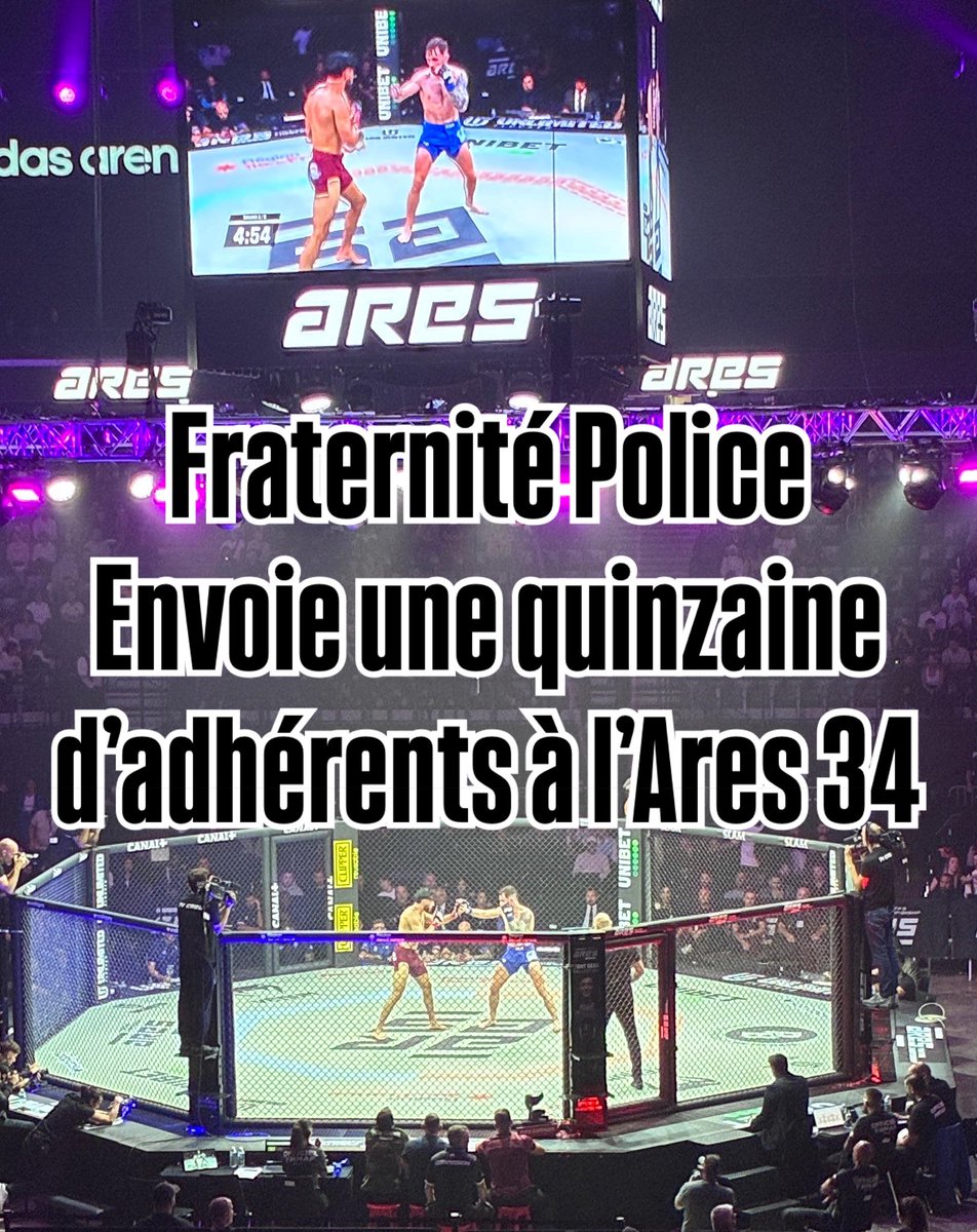 @fraternite_police a envoyé une quinzaine de ses adhérents à l’ <a href="/ares_fighting/">ARES Fighting Championship</a> 34 ! Une façon pour nous de remercier l’engagement de nos policiers bénévoles !