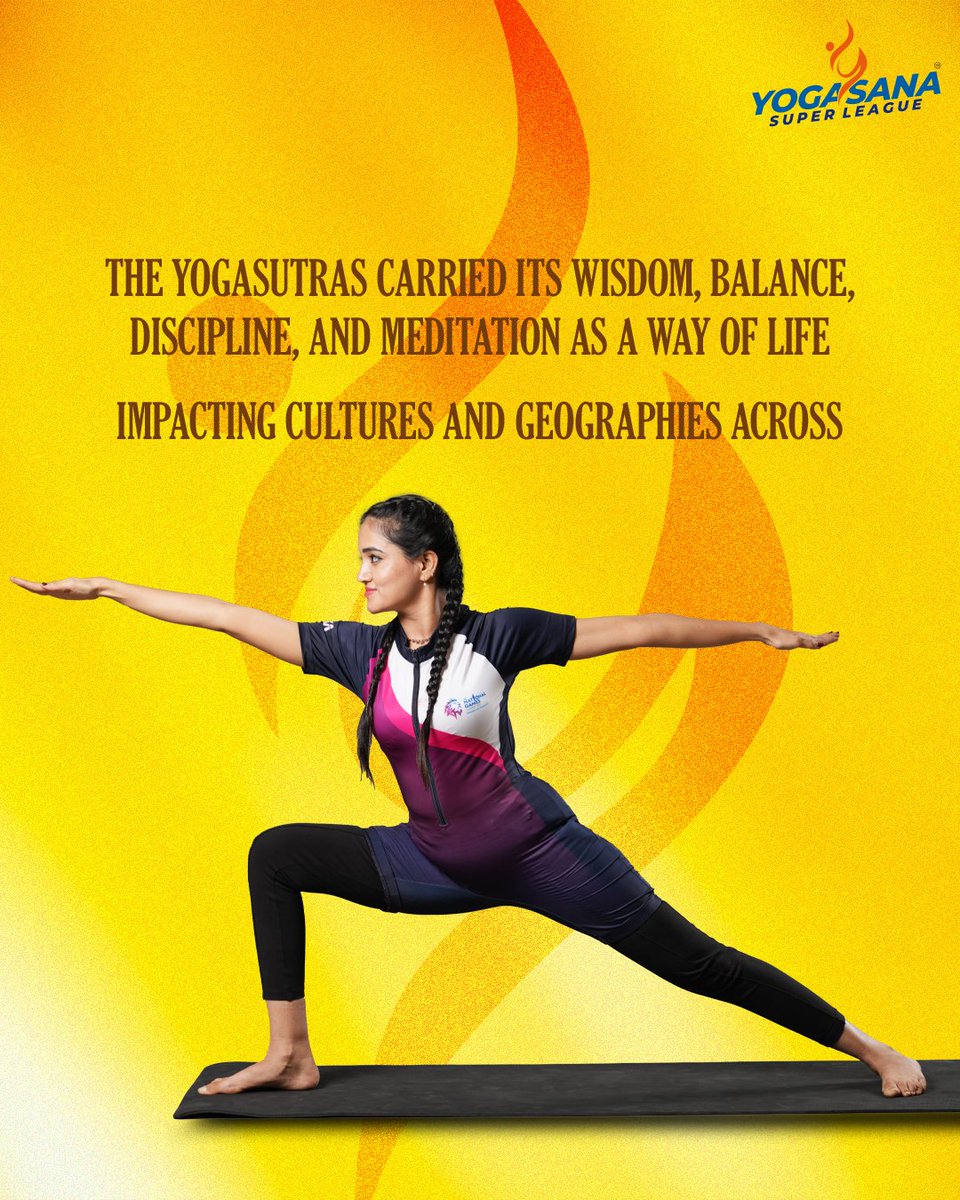Yogasanaleague's tweet photo. Yogasana is the evolution of an ancient legacy. From the silence of Rishis to arenas before millions—rooted in scripture, shaped by meditation & carried by athletes. A timeless practice now transforms into Bharat’s dynamic sporting identity. 🇮🇳 #YSL #Yogasana #Asans https://t.co/3uagBym8Ex