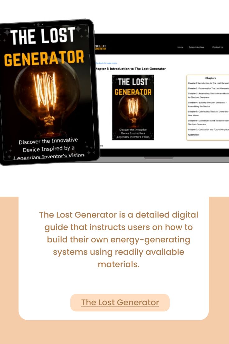 Olivia1473273's tweet image. The Lost Generator gives you clean, renewable power at home reliable, cost-saving &amp;amp; independent from electric companies. 🌍🔋

#CleanEnergy #TheLostGenerator

To know more - thelostgenearator.com