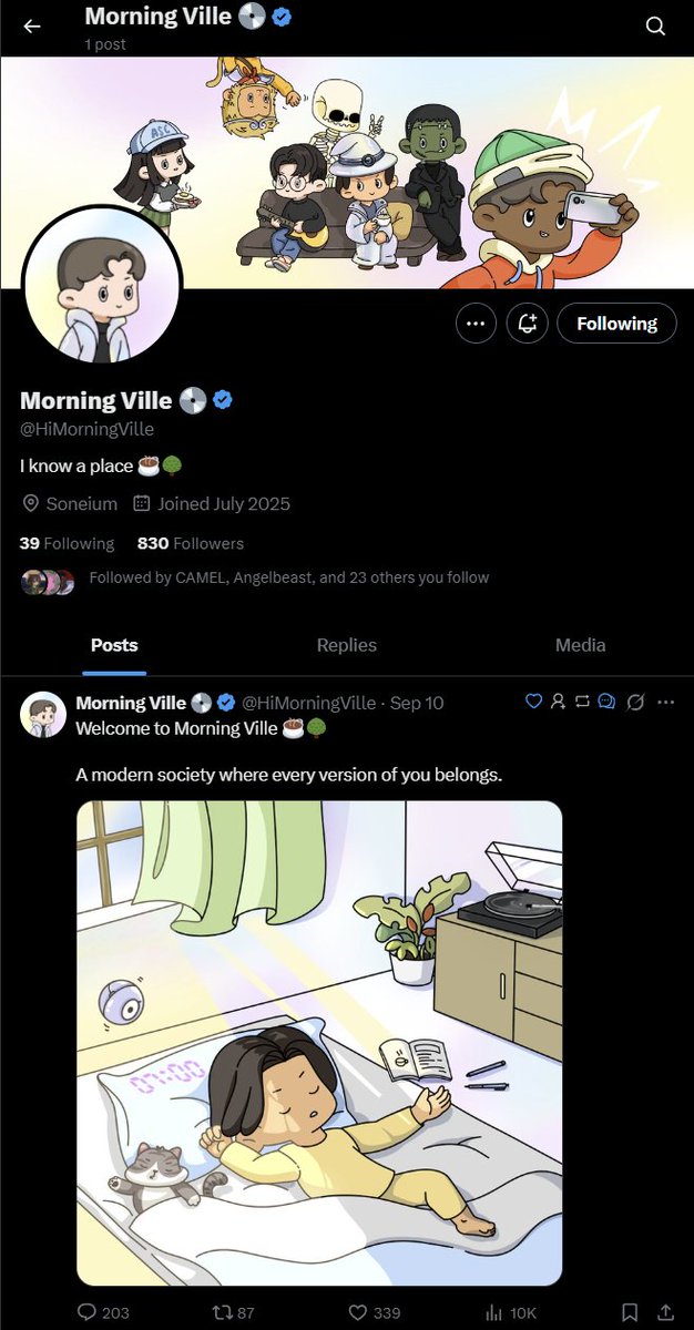 Mikelšŗ (@mike3lr) on Twitter photo EARLY ALPHA
<a href="/HiMorningVille/">Morning Ville šæ</a> is just starting out on <a href="/soneium/">Soneium šæ</a>
⦠one of the first real NFT projects supported by the foundation
⦠still only 830 followers right now ā it feels super early
⦠even foundation members might flex these PFPs soon
follow if youāre catching this EARLY ALPHA
<a href="/HiMorningVille/">Morning Ville šæ</a> is just starting out on <a href="/soneium/">Soneium šæ</a>
⦠one of the first real NFT projects supported by the foundation
⦠still only 830 followers right now ā it feels super early
⦠even foundation members might flex these PFPs soon
follow if youāre catching this