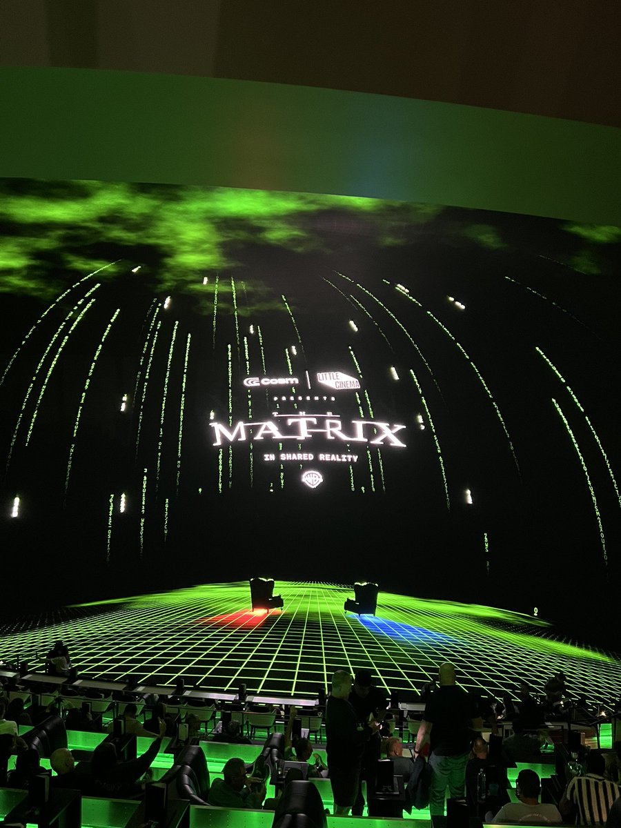 ZachSietsma's tweet image. #NowWatching
The Matrix 
Directed by The Wachowskis
Watching at COSM 
(7th Viewing)
#TheMatrix
