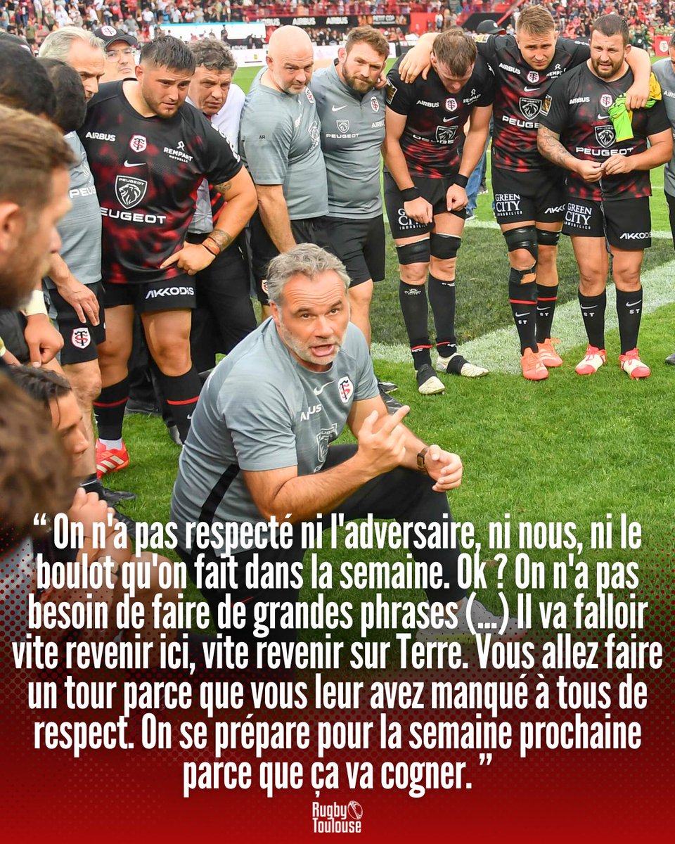 Comprenez-vous le coup de gueule d'Ugo Mola, plein d'exigences, à ses joueurs après <a href="/StadeToulousain/">Stade Toulousain</a> vs <a href="/usap_officiel/">USAP</a> (31-13) ?
#STUSAP