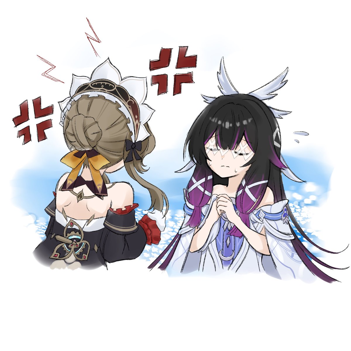 ここのやり取り好きだった #原神 #コロンビーナ #サンドローネ