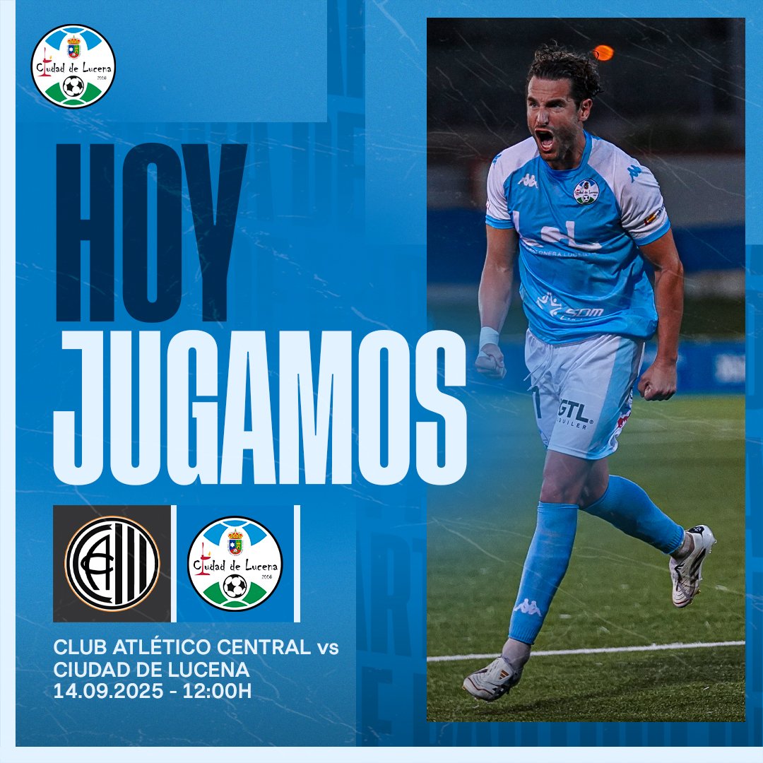 📣 𝙈𝘼𝙏𝘾𝙃𝘿𝘼𝙔 | 🆚 <a href="/ClubAtlCentral/">Club Atlético Central</a>

⚽ 2ª Jornada
🏟️ Estadio Ciudad de Alcalá 
⏰ 12:00h
📻 youtube.com/live/xfUK1AQFH…