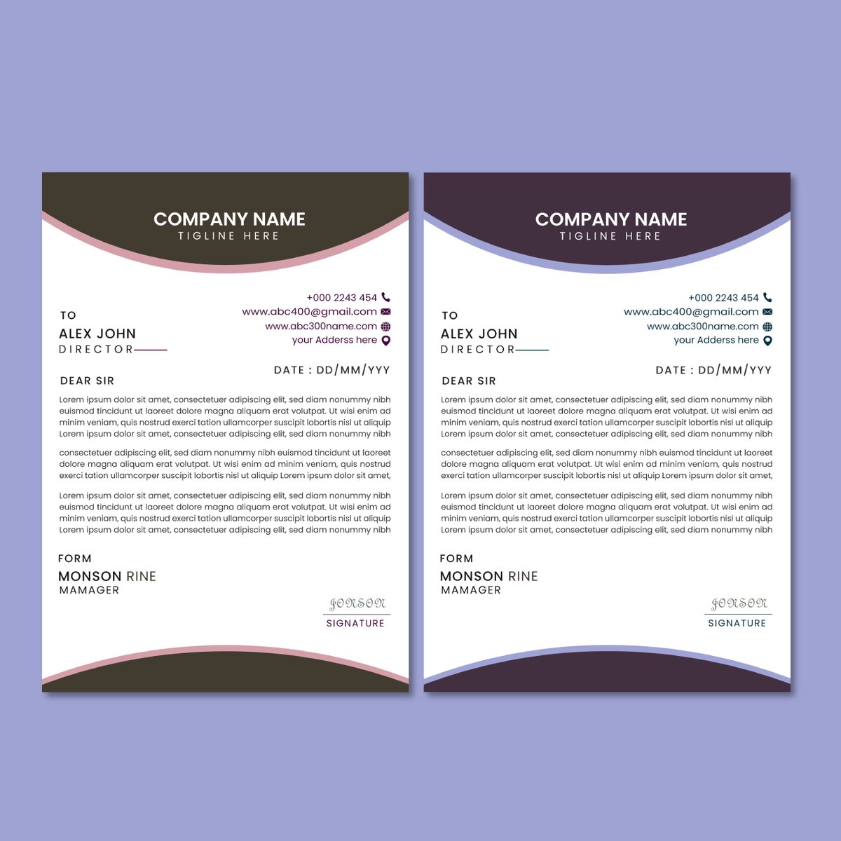 rexartex11's tweet photo. "Professional and Modern Stationery Designs"

This project showcases a complete stationery set designed for a modern business. The design emphasizes a clean, professional aesthetic, utilizing a consistent color palette of deep purple and cool gray to establish a strong. https://t.co/U79CAgx5Xu