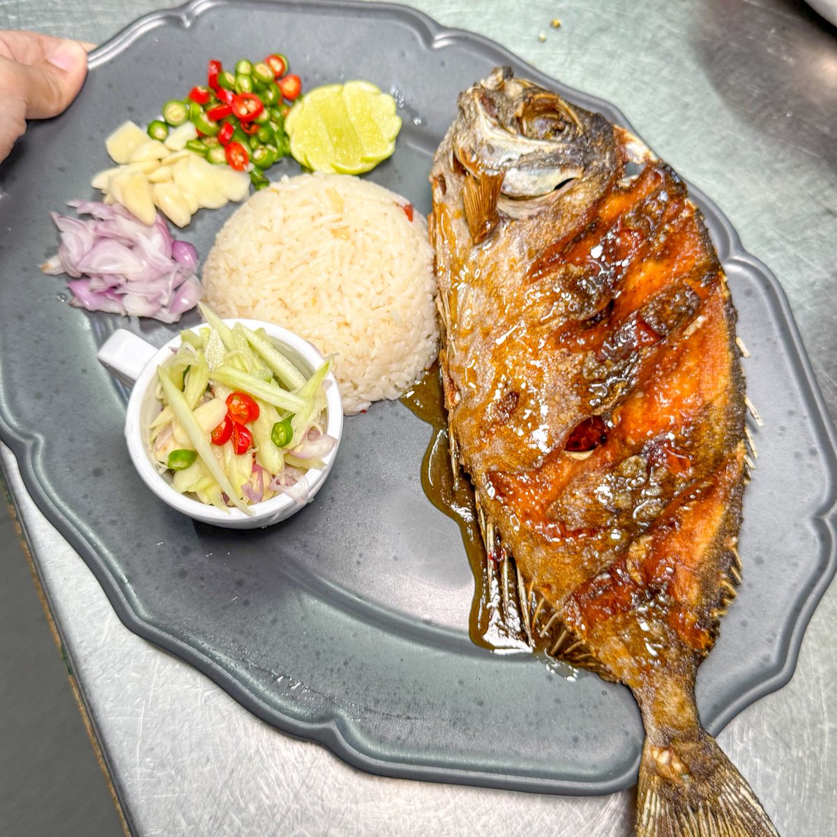 kptalonlak's tweet image. แนะนำเลย เมนูข้าวปลาทะเล ได้ยกตัว ทุกเมนูจานละ 140 บาท
มีทั้งแบบทอด นึ่ง ข้าวปลาแกะ โปะบนข้าวที่ขยำกับน้ำปลา
ร้านมีแบบผัดพริกเกลือ น้ำตกปลาทอด ราดผัดขึ้นช่าย แล้วก็แบบฟิช แอนด์ชิพ ปลาไทย ได้ยกตัวด้วย

ร้าน Lobster City บรรทัดทอง 
จอดรถในอุทยาน 100 ปี จุฬาฯ 
(เอามาสแตมป์ ฟรี 1 ชม…