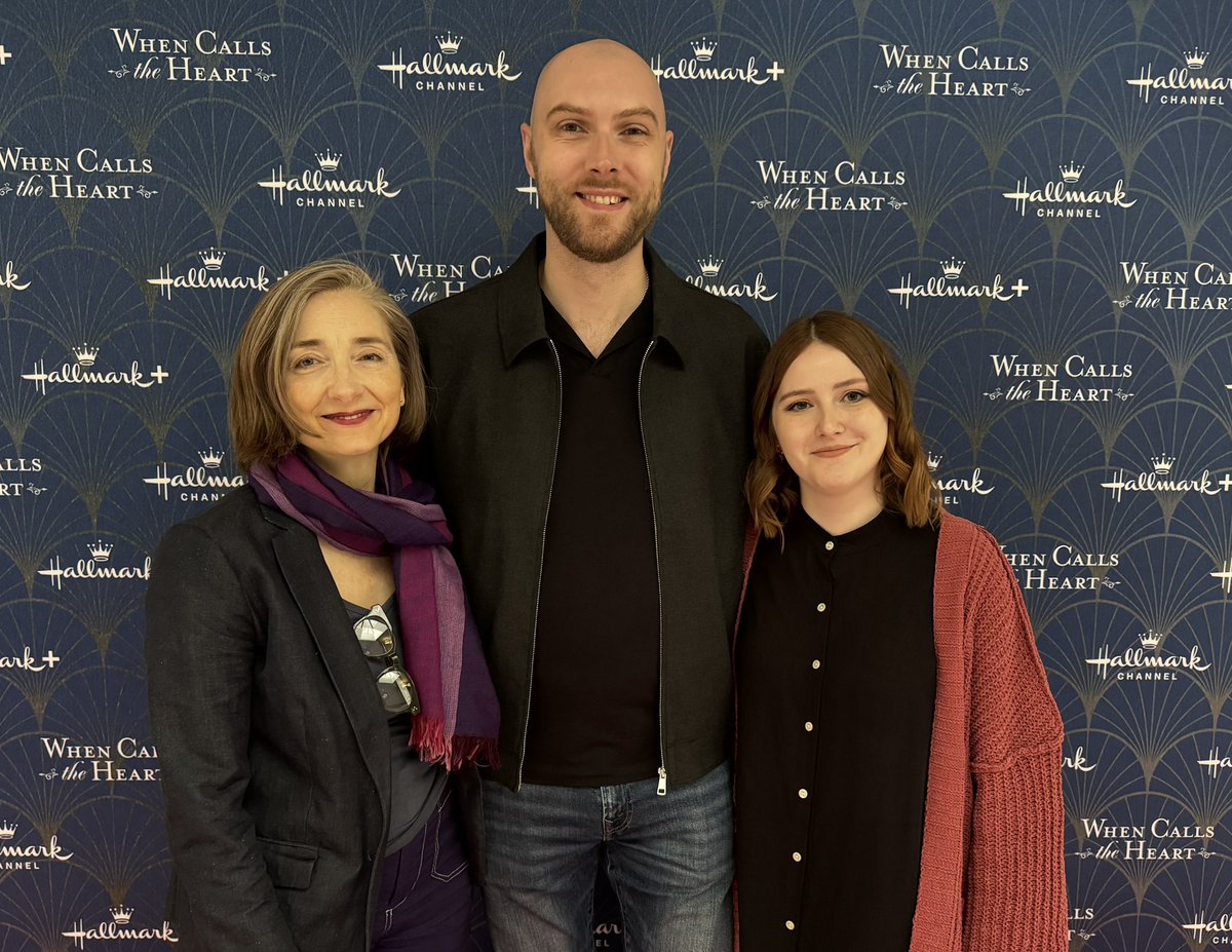So great to have Showrunner Joy Gregory and writers Liam Fearnley and Allie Devereaux with us! #Hearties #HFR2025 <a href="/hallmarkchannel/">Hallmark Channel</a> <a href="/allieiswriting1/">Allie Devereaux</a> <a href="/HallmarkWCTH/">When Calls the Heart</a>