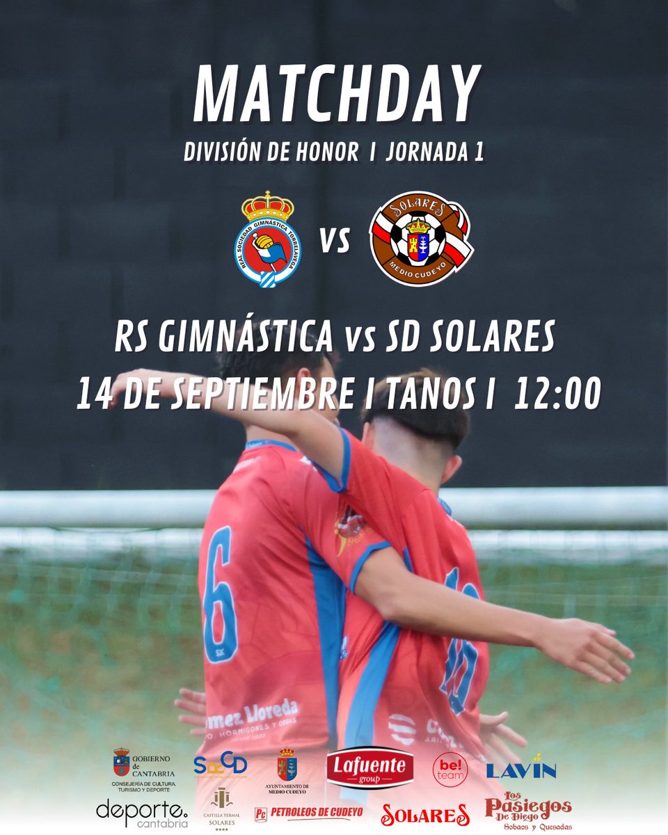 🔛 ¡Hoy debuta en División de Honor nuestro Juvenil A!

🆚 @canteragimnastica
🏟️ Santa Ana (Tanos)
🕛 12:00 horas 

#OrgulloDeCantera