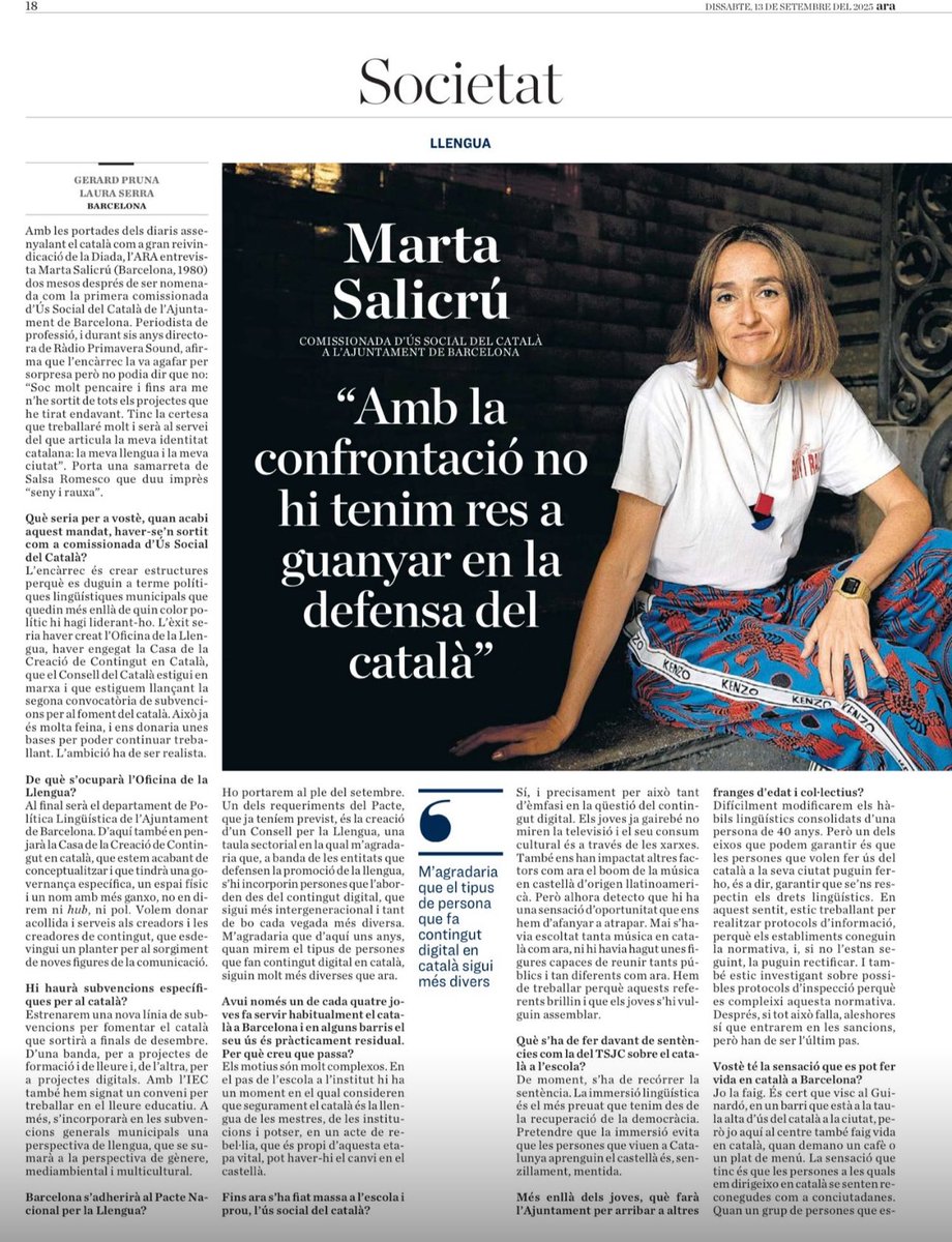 És just el contrari, hem dit prou i confrontarem amb qui calgui: sigui metge, gelater, nouvingut, nostrat, ajuntament, govern o gobierno… qui insult, amagui o menystingui el català ens tindrà al davant. 

No canviarem de llengua perquè no deixarem que ens canviïn Catalunya. En