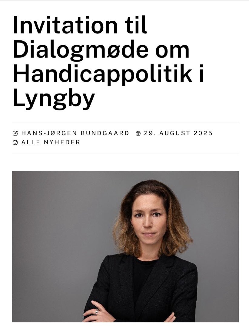 På torsdag d 18. september kl 19 holder jeg oplæg på Stadsbiblioteket i Lyngby.
Jeg fortæller bla om de mange fejl i de kommunale afgørelser på handicapområdet, regeringens apati og kritik fra FNs Handicapkomité.
#enmillionstemmer #dkpol 

virumsorgenfriavis.dk/invitation-til…
