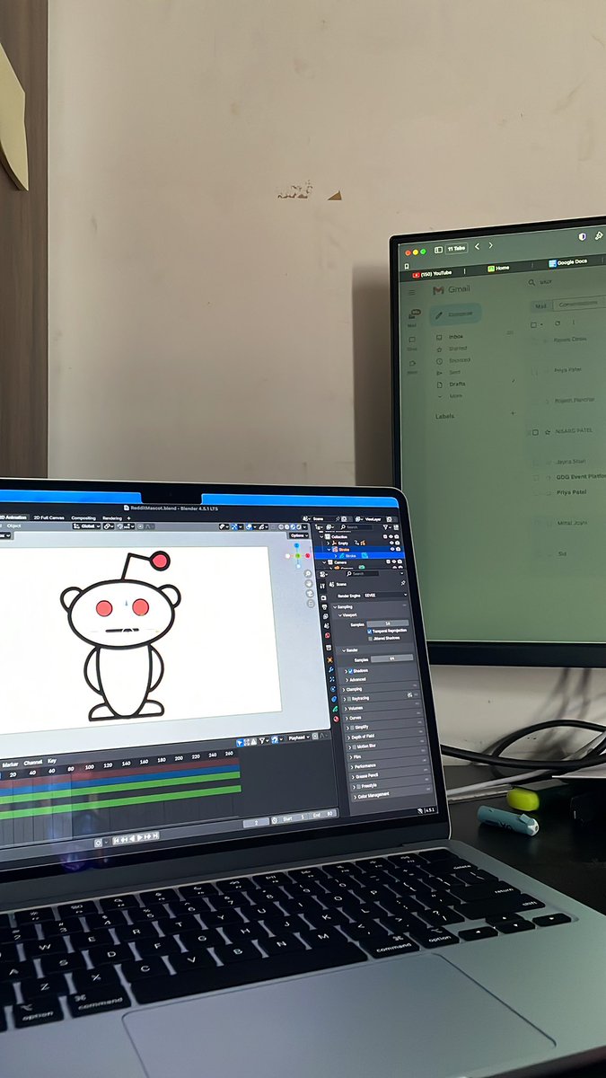 Been inactive for a while but we are back ✌️✌️
Tried : lip sync in blender 2d animation