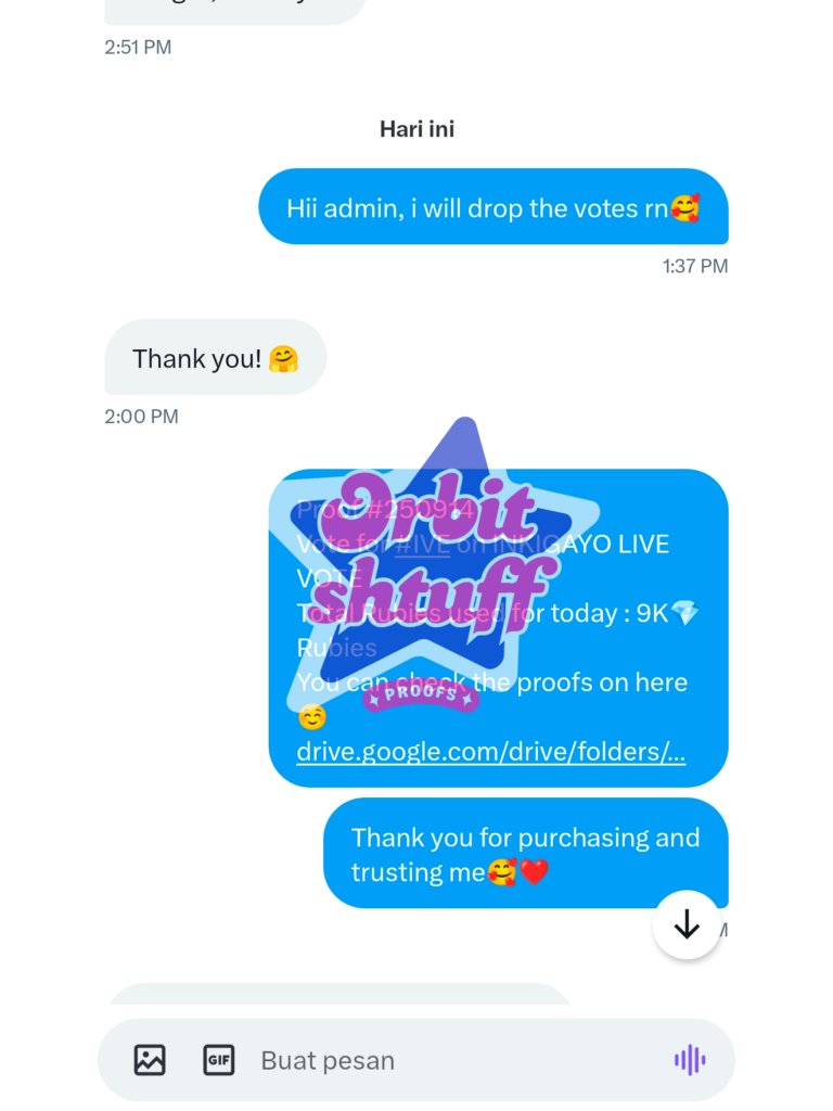 orbitshtuff's tweet image. ❌ SOLD 9000💎 Ruby

Vote for #IVE on INKIGAYO LIVE VOTE 
Thank you for purchasing☺️❤️
@IVEvote

Please DM me again if you need vote or want to reserve!☺️
#OS_proof