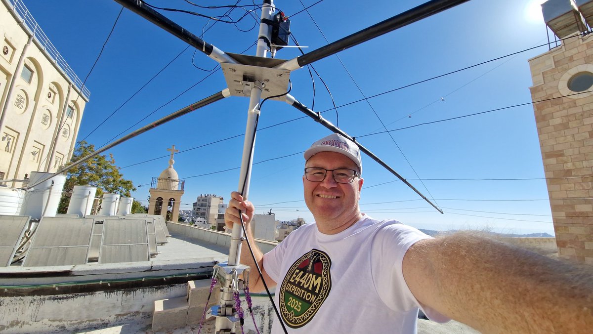 om2zz's tweet image. Good morning from Betlehem.
CU on the bands! 
#E44OM