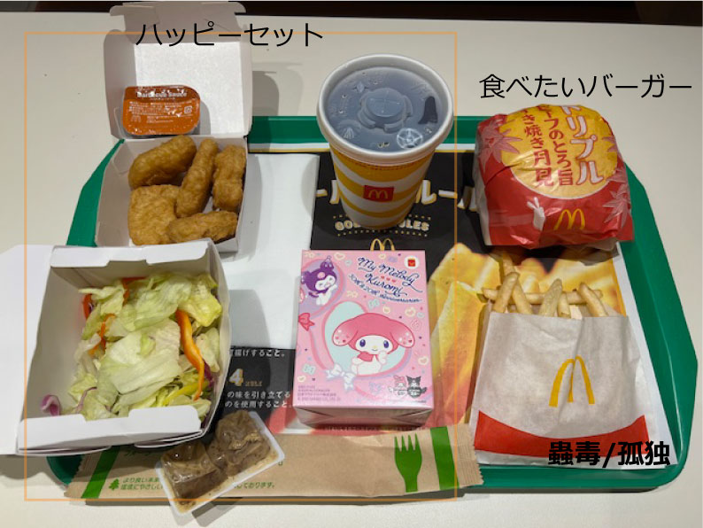 hateBlizzard's tweet image. マックでサラダとナゲットも食べたいからいつもこれやる。