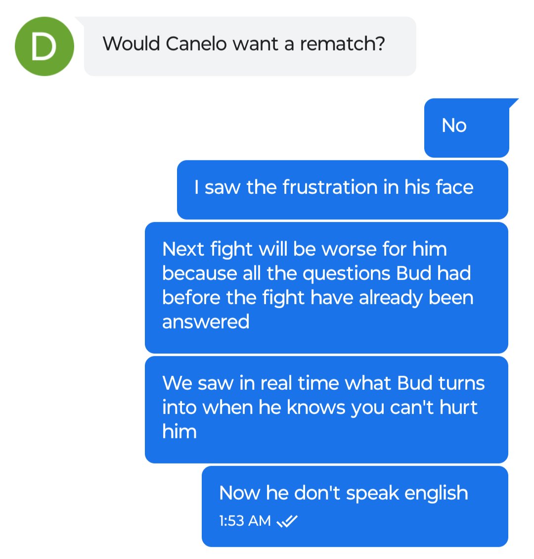 JayPesoBoxing's tweet image. Bud beat the English out of Canelo