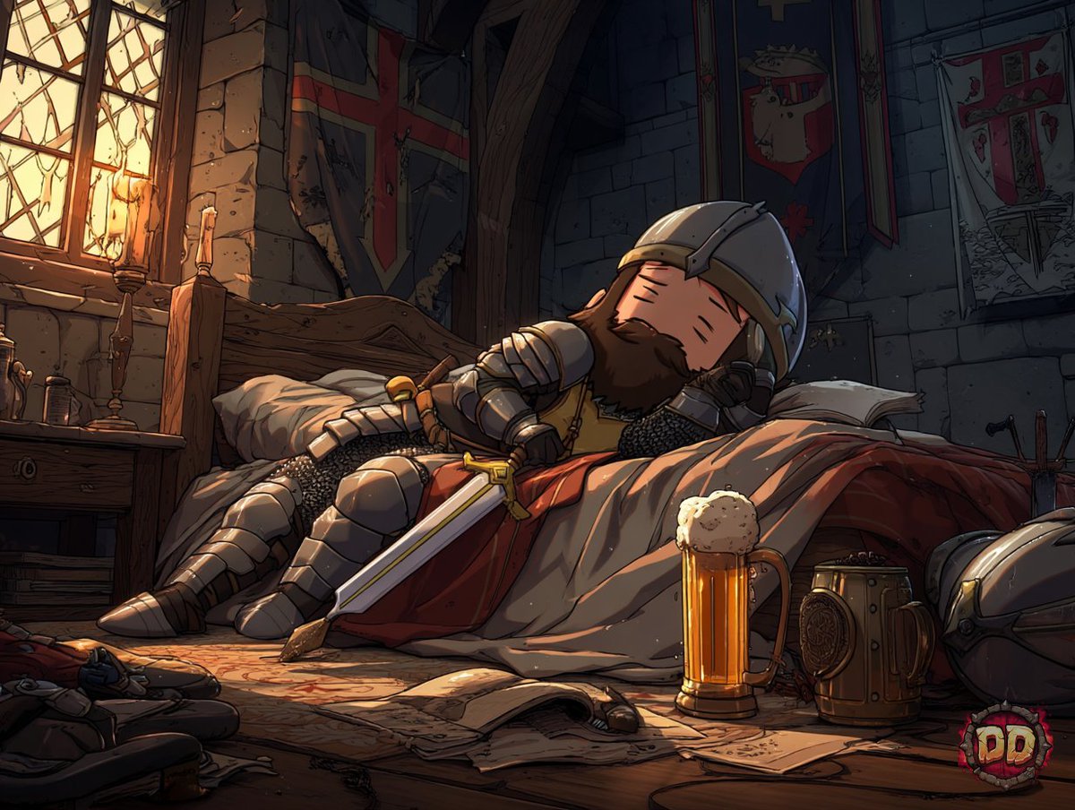 DeadDragonGame's tweet photo. Even on Sunday… you stay prepared. 🛡️⚔️

Dragons don’t take days off. 🐉

#DeadDragon #DarkHumor #Web3Gaming #StrategyGame https://t.co/llYoN7bxwJ