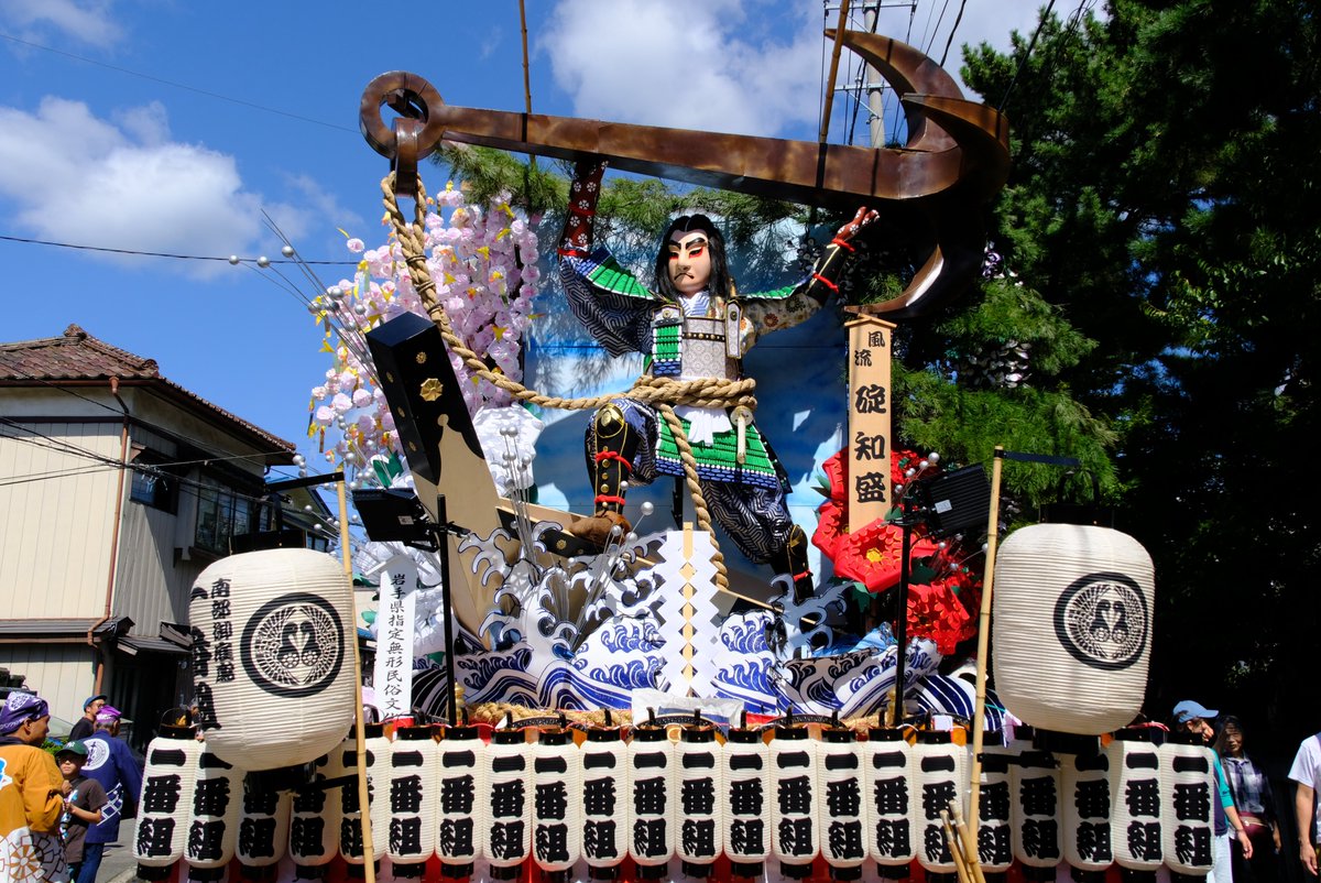 warashichan_pnk's tweet photo. 旧馬町一番組の山車だなっす。

風流：碇知盛
見返し：花咲爺さん
#岩手 #盛岡 #盛岡山車 #盛岡秋まつり #iiiwate https://t.co/6ww46N1raS