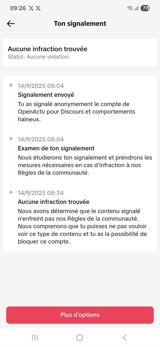 AF2CI (@af2ci) on Twitter photo Réponse prévisible de TikTok qui considère que tour va bien Réponse prévisible de TikTok qui considère que tour va bien