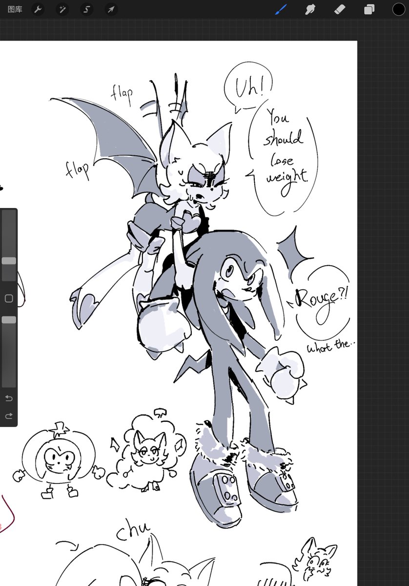 Morning40699417's tweet photo. #knuxouge 
#KnucklesTheEchida 
#RougeTheBat 

偶尔一红白 https://t.co/CW31fwMssy