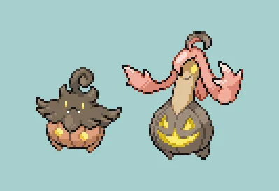 #pixelart #ドット絵 バケッチャ・パンプジン。