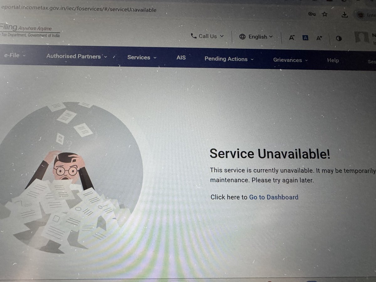 SisodiaNick's tweet photo. @nsitharaman @nsitharamanoffc If the deadline for filing IT is 15th Sept 2025 then make sure the portal is capable to handle load and it should work fine. I don’t know who build these govt portals, since morning it’s not working at all https://t.co/ArpWaUvTWN