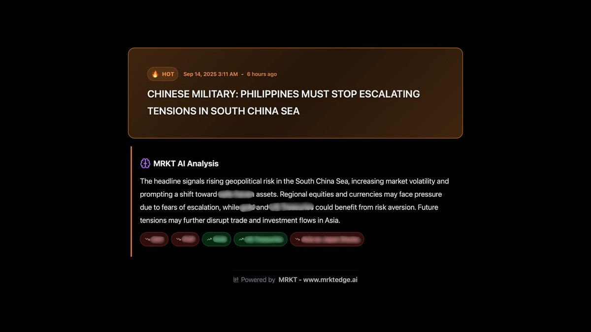 ridajarid2's tweet photo. Geopolitical tensions are unfolding in the East. Make sure to follow the live headlines on https://t.co/we3GmyzA3I to see how events develop and the impact in different assets. https://t.co/Erlm0wpgnY