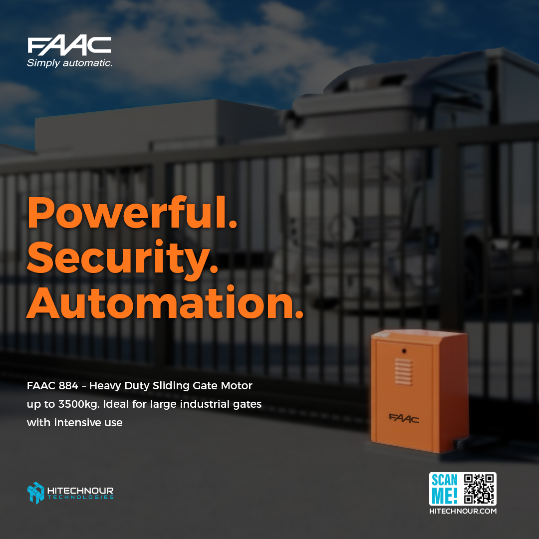 Hi_TechNour's tweet image. 𝗙𝗔𝗔𝗖 𝟴𝟴𝟰 Sliding Gate Motor—up to 3,500 kg, built for intensive industrial use. Reliable, safe, durable automation for demanding sites.
📞 01000971312 | 01025008099
🔗 shorturl.at/E4cJA
#HiTechNour #FAAC #IndustrialAutomation #Security
