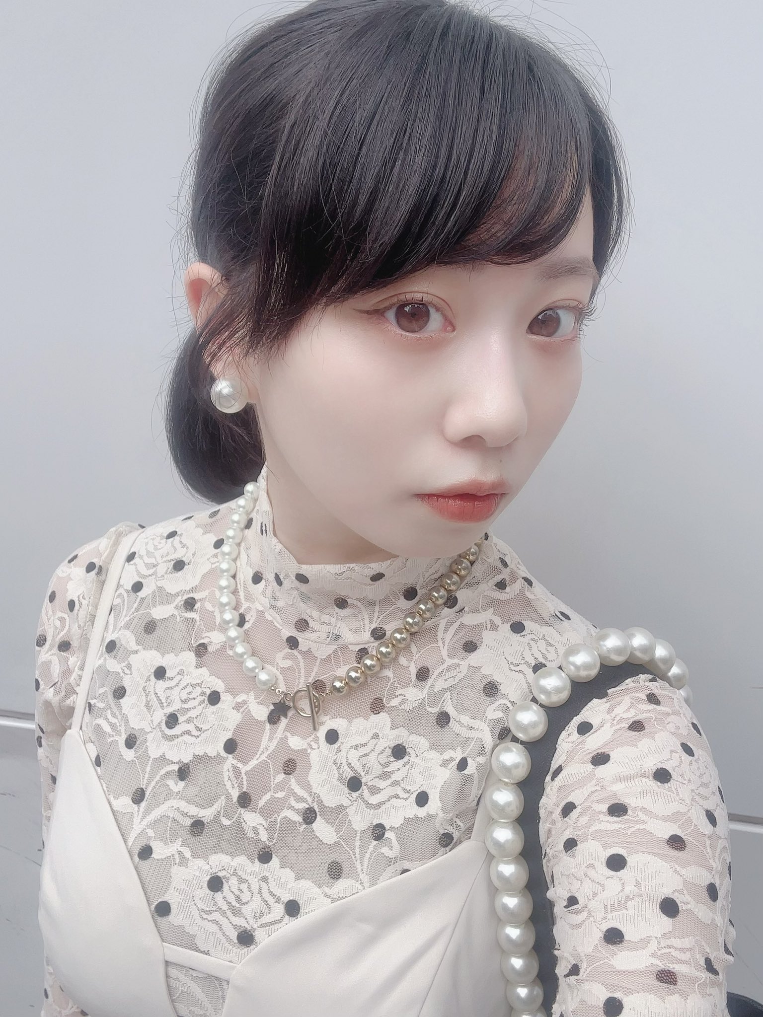 POPPY あさぎーにょ DOT LACE SEE-THROUGH TOP poppy ドットレース