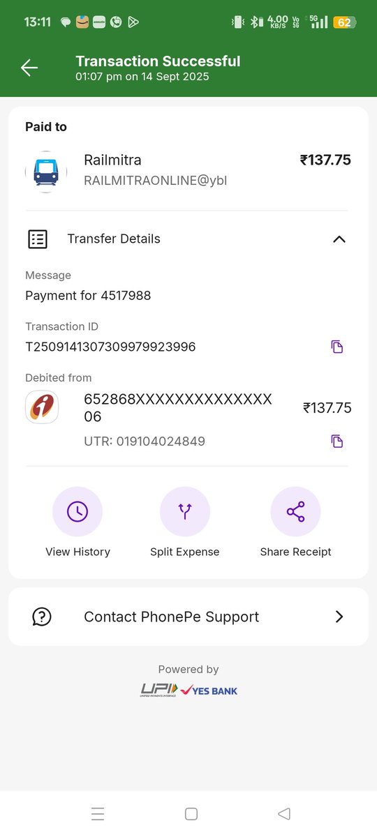 biswazoom's tweet photo. @RailmitraaIndia @IRCTCofficial  @indianrailway__ such a bad service by railmitra tried to order food money got deducted and no booking done..PNR 6658352315 https://t.co/x3zHLWHVwv
