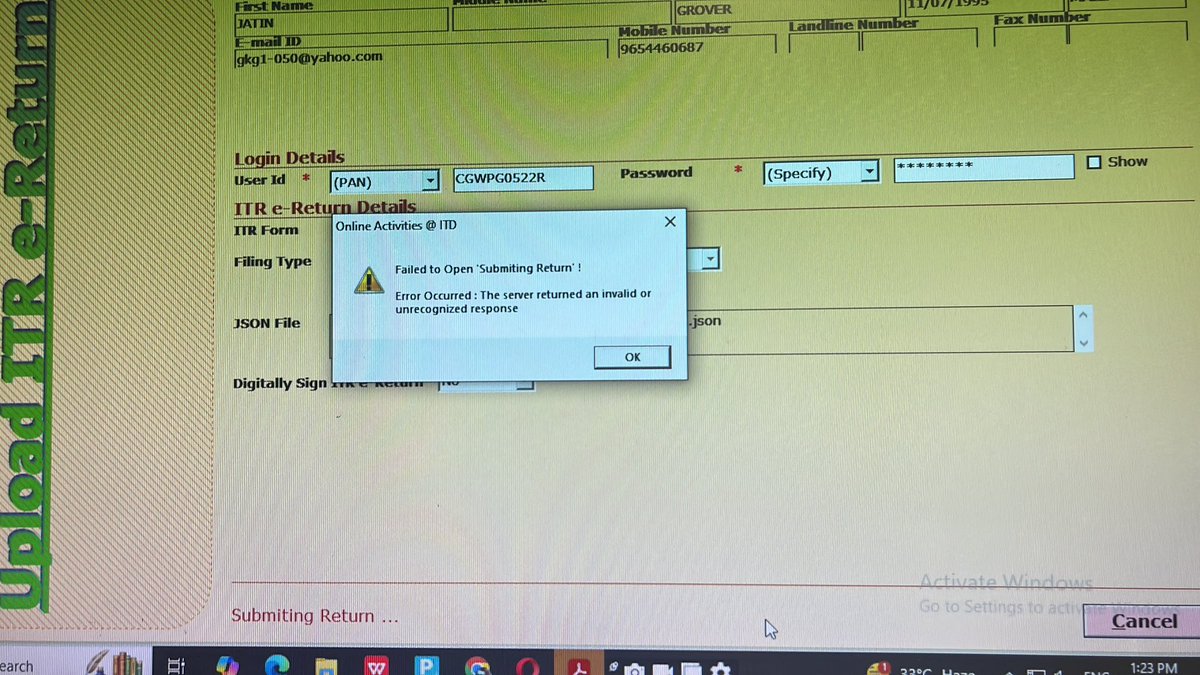 ManishY40576269's tweet photo. #IncomeTaxPortal_ServiceUnavailable
#Extend_Due_Date_Immediately #extend_ITR_TAR_duedates #extend_due_dates_immediately @IncomeTaxIndia @nsitharaman @nsitharamanoffc @FinMinIndia @PMOIndia 
Income Tax Portal Service Not Available https://t.co/FEJXnV07uQ