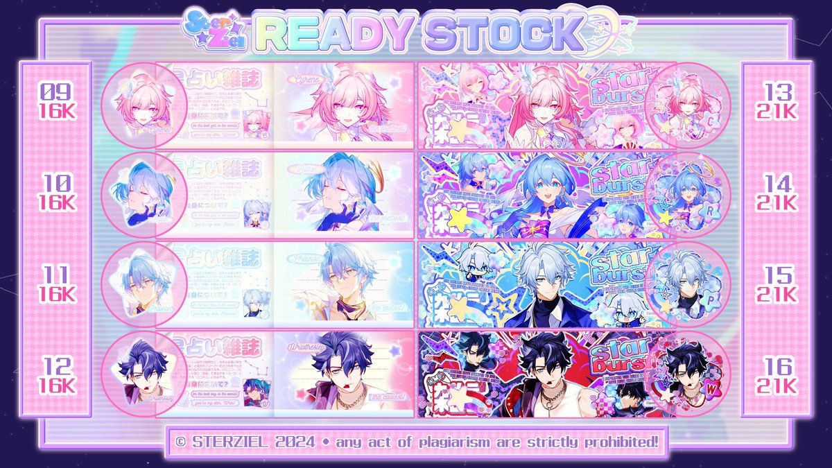 STERZIEL's tweet image. Good afternoon, stars 🌟 Berikut ini line up ready stock STERZIEL untuk nanti malam yaa 😆✨️

SCHEDULE:
☆ 17.00 WIB - help repost
☆ 19.00 WIB - take with fee
☆ 23.00 WIB - take normal price

untuk yang mau ditag bisa reply ya! 🫶🏻 (4/7)
sfu. #zonauang #zonajajan #zonaBA