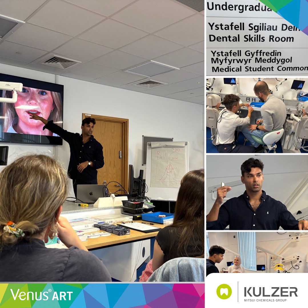 Great day last Friday w/ Dr Sid Gupta and Dr Keiron Crane for anterior composites using #VenusPearl Art from #Kulzer at Morriston Hospital, Swansea.